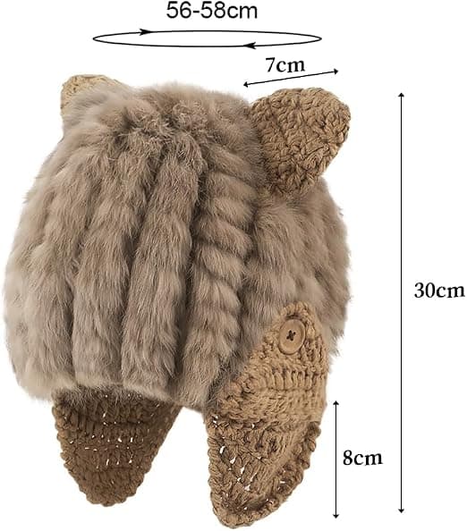 Dame søde ører fluffy Trapper Trooper hat kunstig pels russisk Bombe
