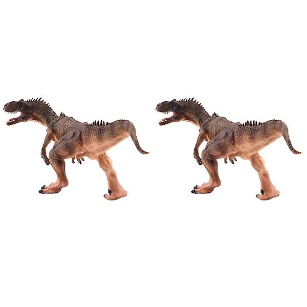 3 stk Kunstig Allosaurus Model Simulering Dinosaur Legetøj Jurassic Period Old Animal Craft (br 2 pcs 25x9cm