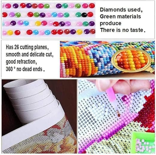 30 x 40 cm, Dverg Diamantmaleri Broderi Diamantmaleri Ca