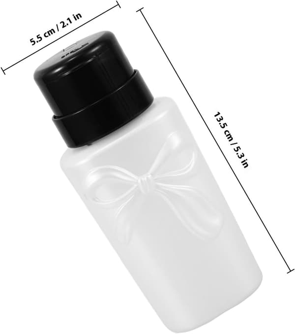 Neglelakkfjernerflaske 200 ml plastpumpe dispenser