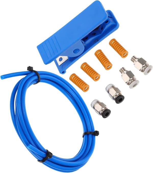 Printer Kit PTFE Tube Cutter and Pneumatic Couplings for Printing Accessories PTFE Hose for DIY Projects