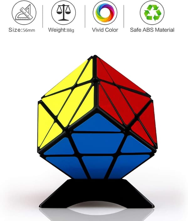 (Musta) Muuntaja Magic Cube 3D Palapeli Twist Aivojumppalelu