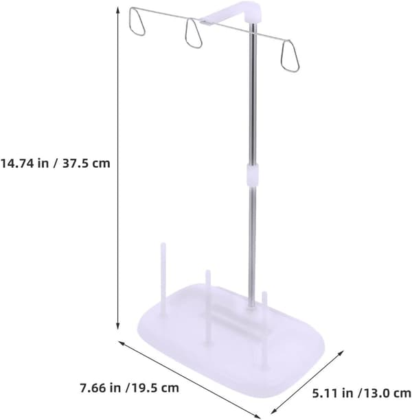2 pcs Embroidery Thread Rack Spool Holder for Sewing Machine Cone Thread Stand Storage Rack