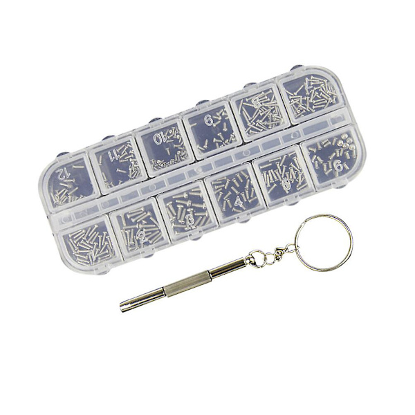 240 stk. Miniaturesæt Pude Greb Skruetrækker Brille Kit Reparation Hex Socket Skruer 10X4cm