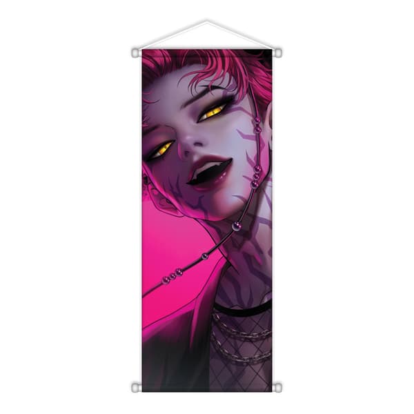 K-Pop Demon Hunters Väggscroll | Tyg Hängande Affisch | Anime Rum Väggdekoration **Medium storlek 4 (72x28cm) Medium size 4 (72x28cm) Medium size 4 (72x28cm)