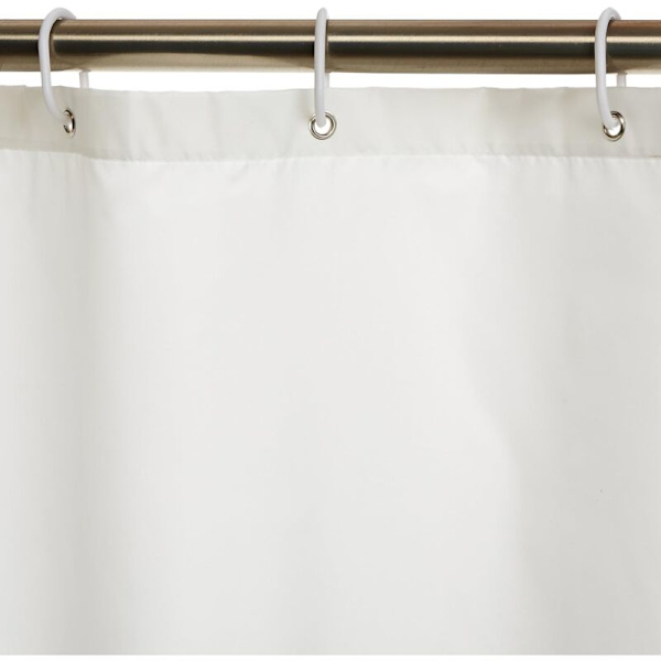 Polyester Duschdraperi 180x200 cm Vit