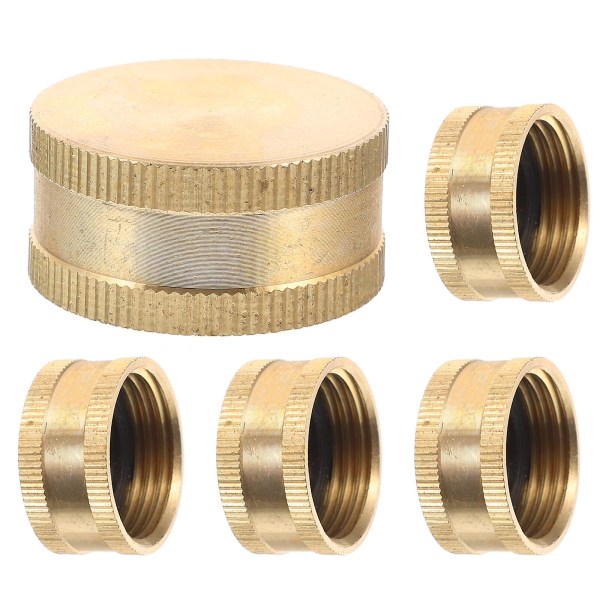 5 stk. Metal Slange Messing Have Slange Hætter Messing Slange Ender Messing Slange Hætter Slange Tråd Hætte 2.8X2.8X1.4CM