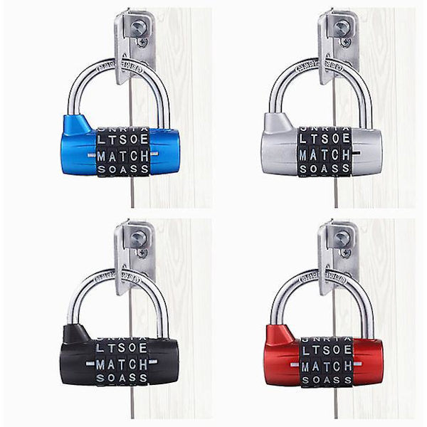 5-siffrigt kombinationslås Svart - Kombinationslås - Cykellås Laptop Ryggsäck - Perfekt för Escape Rooms (1 st) Botao