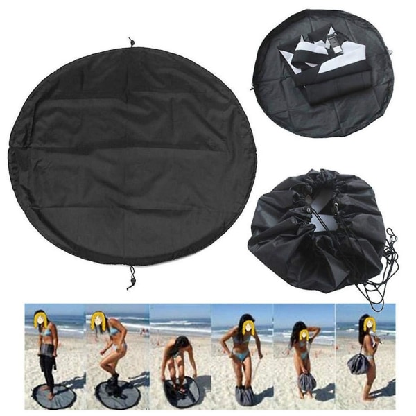 Surfing Wetsuit Skiftepute Vanntett Beach Dry Bag Klesoppbevaringspose for surfere 90cm