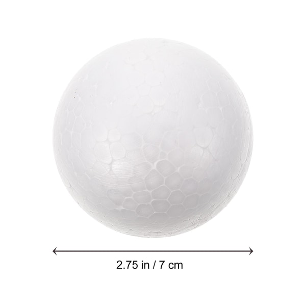 20 kpl Pöytäpäällinen Xmas Desktop Decor Tee itse maalausvaahdot Malli polystyreeni Sileä Pyöreä Pallot Snowma White 7X7cm