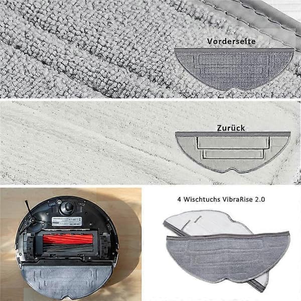 Accessory Set for Roborock S8 Pro Ultra Vacuum Cleaner, 1 Dual Brush System Model Main Brushes