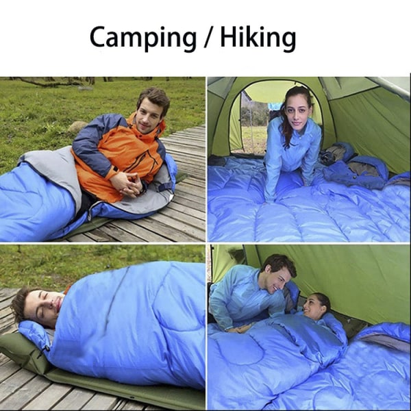 Camping-makuupussi, Pehmeä makuupussi sisä- ja ulkokäyttöön - (190+30)*75cm