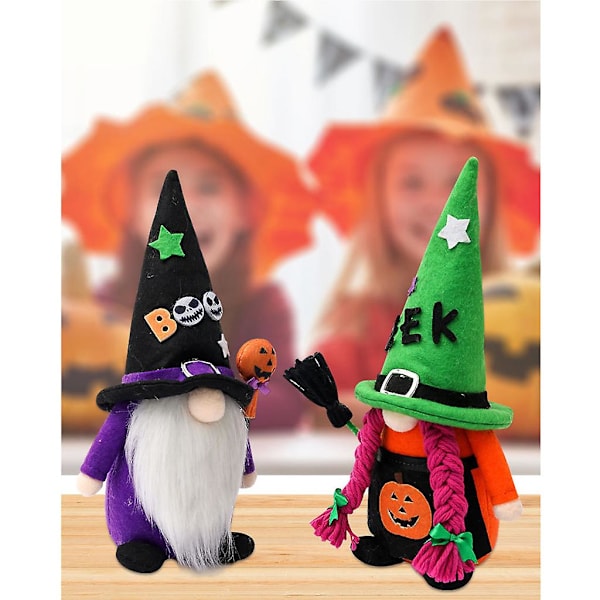 Halloween-nisse Håndlaget Gresskar Koster Sverige Tomte Skandinavisk Nisse Høst