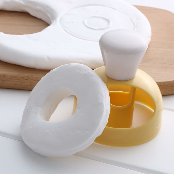 DIY Donutform Plast Donutkakemakerform Kjøkken Bakerivarer Brød Kakeformer