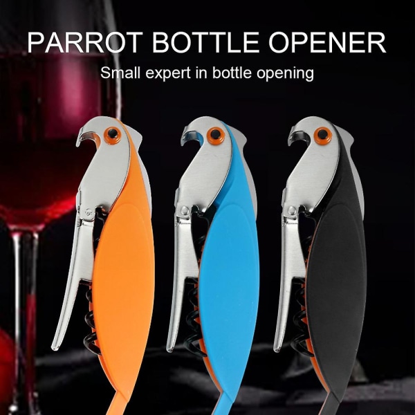 Rostfritt stål papegoja vinöppnare Creative vinflasköppnareE F E F