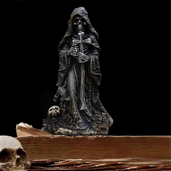 2025 Gothic Decor Skeleton Statue for Halloween Decorations Table Decor Skull Scary