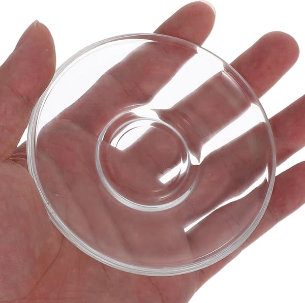 6 stk. glasunderlag 9x9 cm runde underkopper til snackopbevaring og sofabordsdekoration