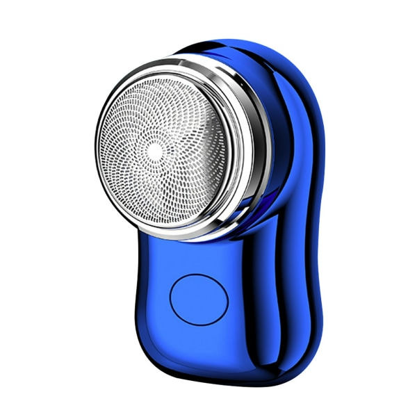 Mini elektrisk skjeggbarbermaskin, lett skjeggbarbermaskin for utendørs (blå)