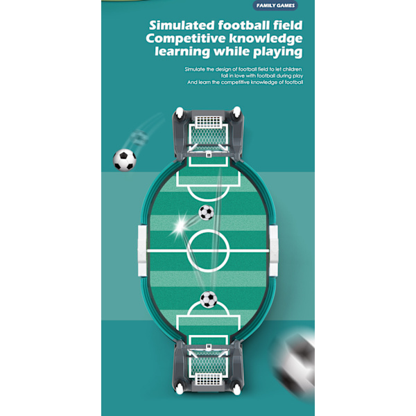 them interaktiv bordfodbold, mini bordfodboldspil med 6 fodbolde, bordfodboldlegetøj, Ta fodboldspil