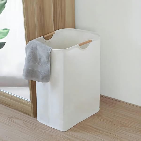 72L Fabric Laundry Basket Large Foldable Laundry Hamper
