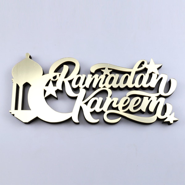 Ramadan Akryyli Peilipöytä Koriste Kirjahylly Merkki Kuu Pöytä Koriste DecorationStyle 6