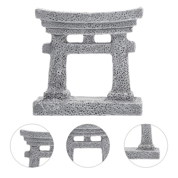 Miniatyr Resin Japansk Torii Gate Doll Mini Resin Dekor Torii Gate Mini Hus Gate 5.5X5.5X2CM
