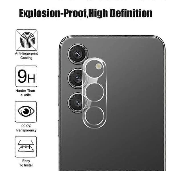 For Samsung Galaxy S25 Camera Lens Protector Full Coverage HD Clear Lens Film with Cleaning Cloth