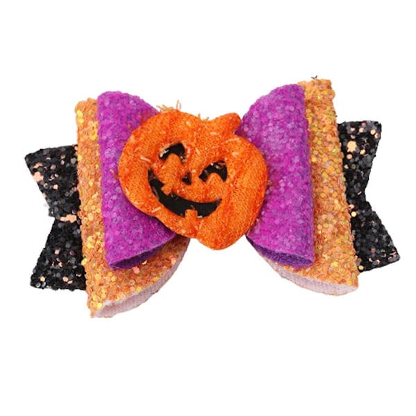 Søt Halloween Glitter Buespenne Hårklipp Tegneserie Gresskar Hårklipp Spøkelse Hårklipp