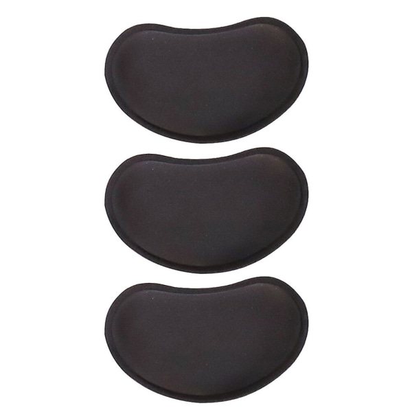 3 st Ergonomiska handledsstöd för datorer, handledsdyna för tangentbord, handledsdyna i minnesskum, svart 13,5x8,5x2 cm