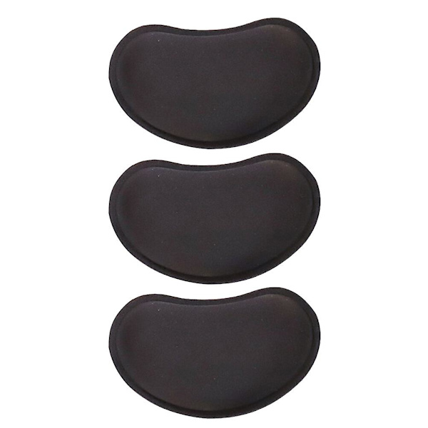 3 stk. Ergonomisk Håndledsstøtte til Tastatur Håndleds pude Tastatur Håndleds pude Hukommelsesskum Håndledsstøtte Sort 13.5X8.5X2CM