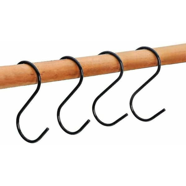 Sett med 20 svarte S-kroker