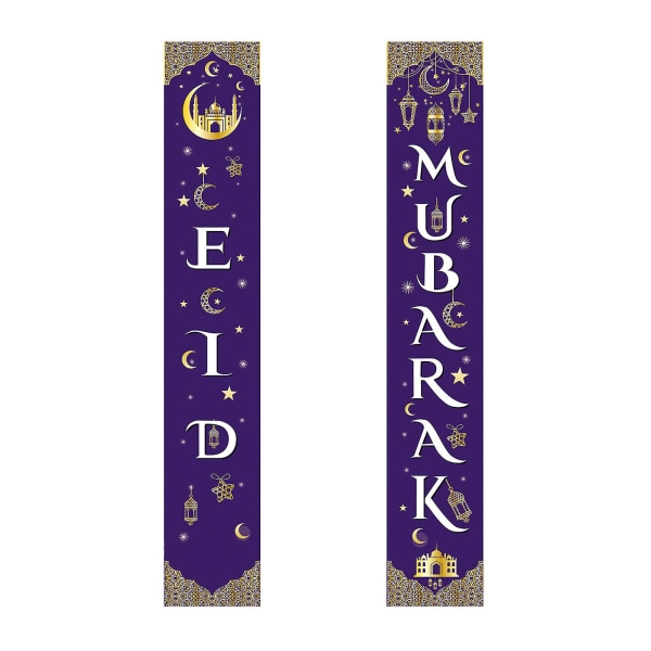 Style 22 stk./sæt Mubarak Veranda Banner Moske For-Dør Gardin Flag Hængende Skilt Fest EidStyle 2