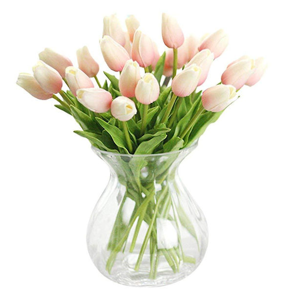 30 stk Real-touch Kunstige Tulipanblomster Hjem Bryllup Fest Dekor