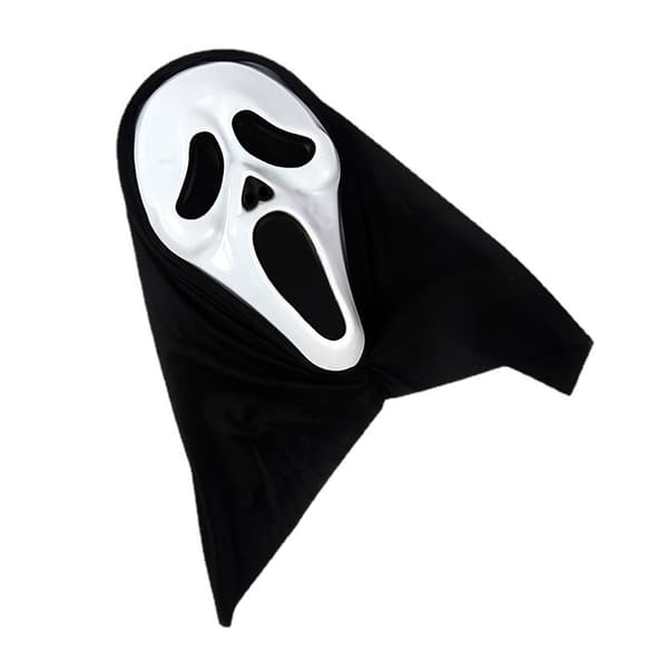 Halloween Scream Maske, genanvendelig, perfekt til Halloween spøgelseshuse og gyserrollespil