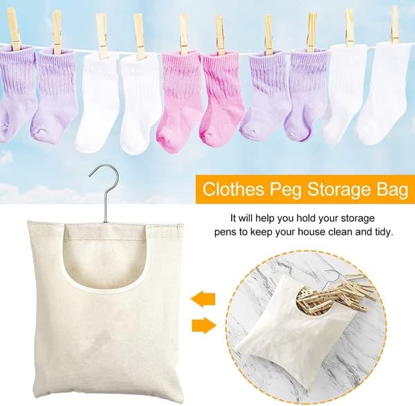 Clothes Peg Bag Hanging Storage Bag Clothes Peg Bag