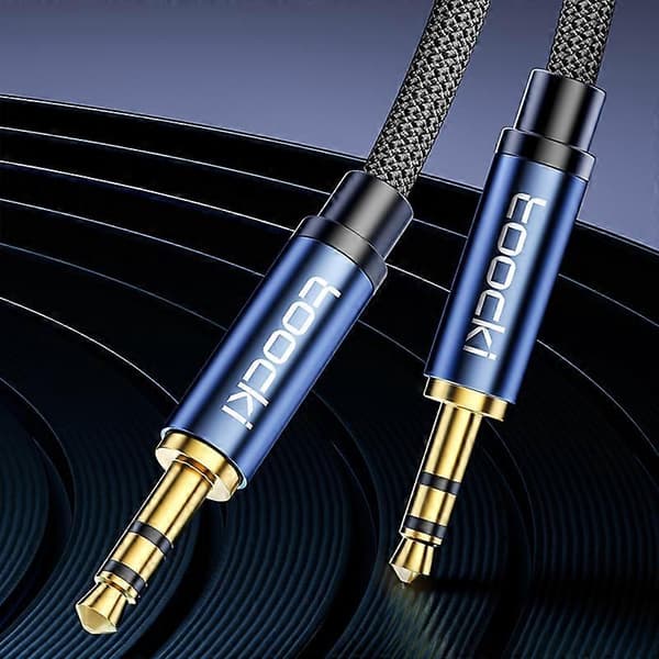 TOOCKI Q-YP05 3m Stereokabel Ledning 3.5mm Han til Han AUX Lydkabel - Blå