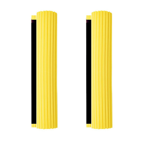 2 kpl Rulla Pva Sieni Kumipuuvilla Moppi Pään Vaihto Koti Lattian Puhdistuspää Puutarhan Puhdistustarvikkeet (33cm) Keltainen