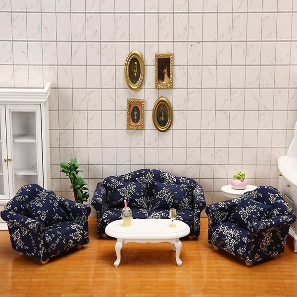 2 stk. Børnesofa Legetøj til Børneværelset Mini Sofa Model Mini Hus Møbler Børneleg - Assorterede Farver 8,2