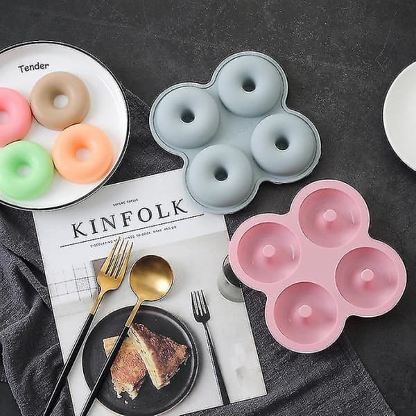 Silikon Donut Bakeform 4-hulls Donut Maker Form Silikon
