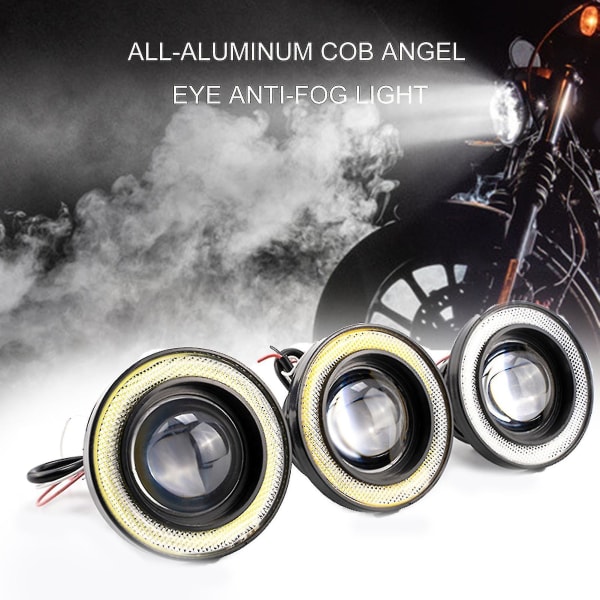 2st Dimlampa Universal Super Bright 3,5 tum Angel Eyes Led Drl Kompatibel med AutomobileA A
