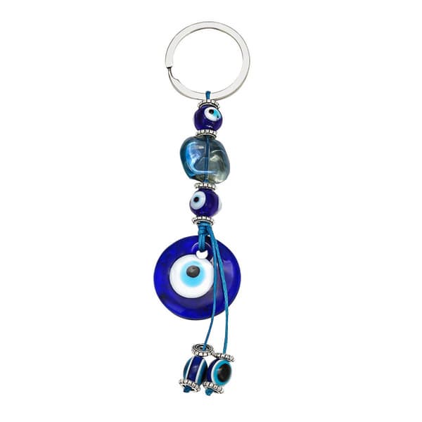 Beaded Keychain Islamic Blue Eye Pendant Evil Eye Bag Keychain Ev