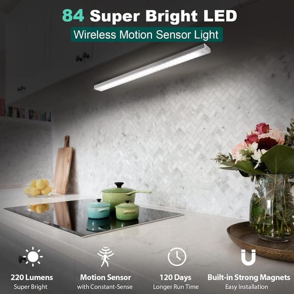 Motion Activated Lighting, LED Cabinet Lighting, Under Cabinet Lighting, Magnetic Cabinet Lighting