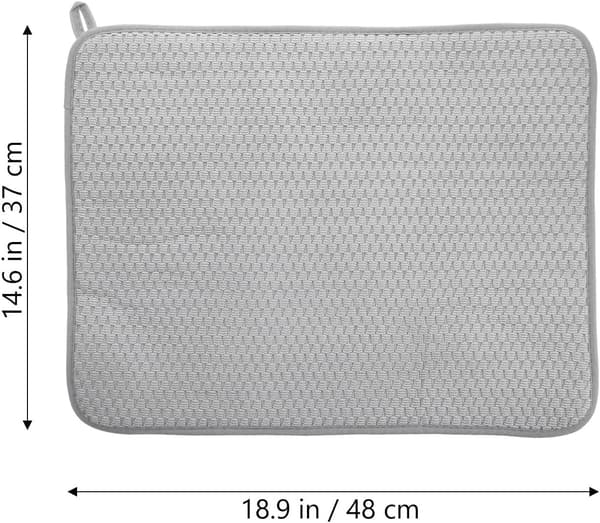 Drying Pad Water Absorbent Microfiber Mat Non-Slip Heat Resistant Microfiber Kitchen Dish Mat