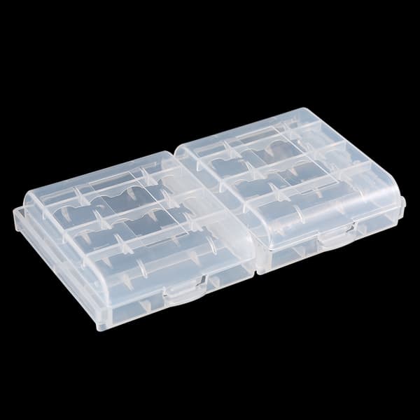 10 st Multifunktionell Transparent Hård Plastfodral Hållare Förvaringslåda För AA AAA Batteri