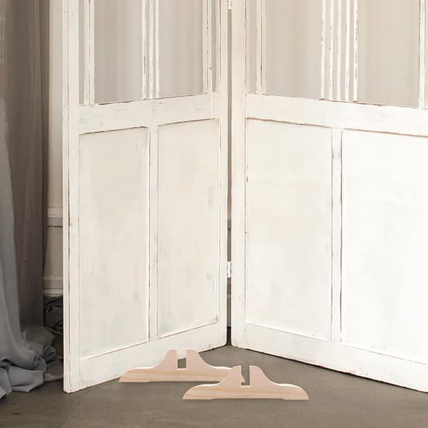 2st Household Screen Divider Stand Wooden Base Partition Holder Bracket