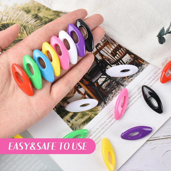 Monivärinen Huivi Turvapinnit Muovikotelo Pinnit Soikea Turvapinni Turvallinen Lukitus Vaatteet Brooch Pinnit Huivi Clipit, Sarja 36