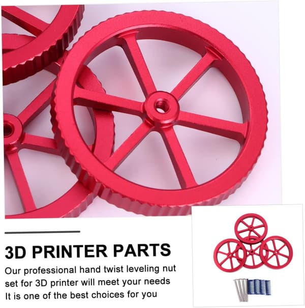3D-printer nivelleringsfjedersæt Håndnivelleringsmøtriksæt Aluminiumlegering Slidstærk