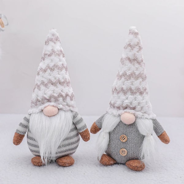 Kasvoton nukkelelu Pehmo Ruotsalainen gnome-nukke seisova hahmolelu kotiin