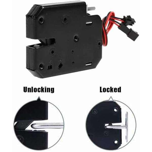Feilsikker 12V DC skaplås magnetisk elektromagnet for dørkontrollsystem (med deteksjonsbryter)