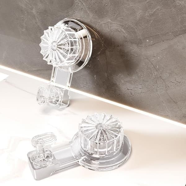 2-pack wreath hooks with suction cups - Waterproof - Removable - Vacuum hooks with suction cups - Suitable for windows, glass, front doors, Halloween, Christmas
